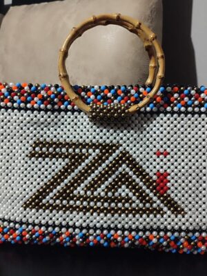Zazi Signature Beaded Bag