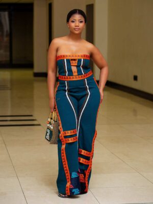 Umdali African Print Jumpsuit