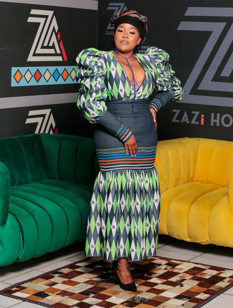 Inenekazi LaseAfrika Kente-Inspired Gown