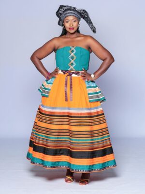 Amandla Corset Peplum Ensemble