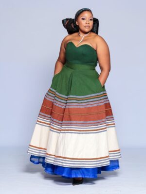 Umhlaba Strapless A-Line Dress