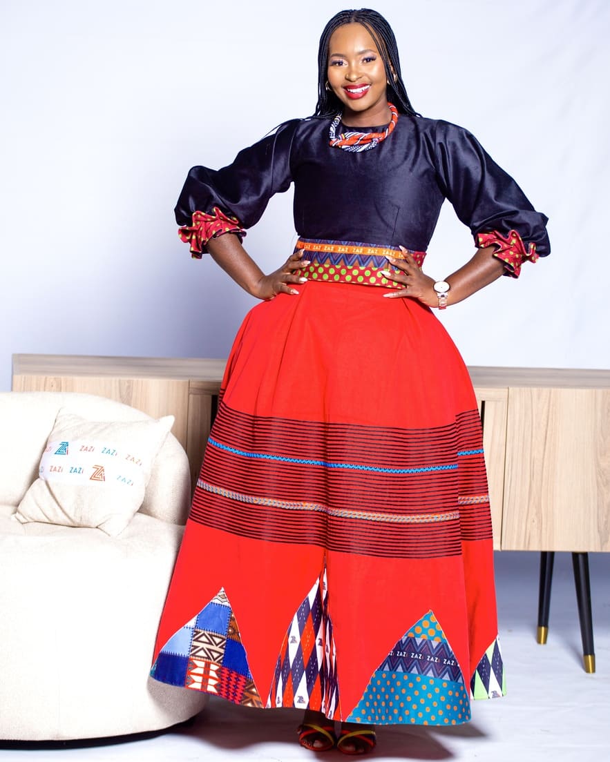 Zazi Blouse and Skirt Ensemble