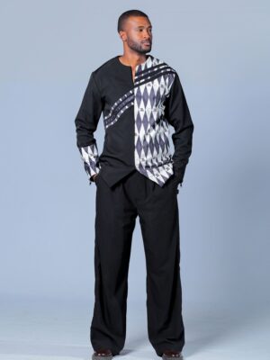 Asymmetrical Shirt & Trouser Set