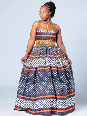 Ilifa Beadwork Corset Gown